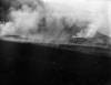 Etna eruzione del 1928, la colata lavica che fuoriesce dalla...